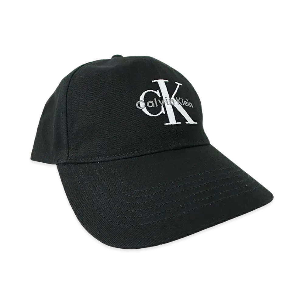 Calvin Klein Monologo Embroidery Baseball Hat "Black"