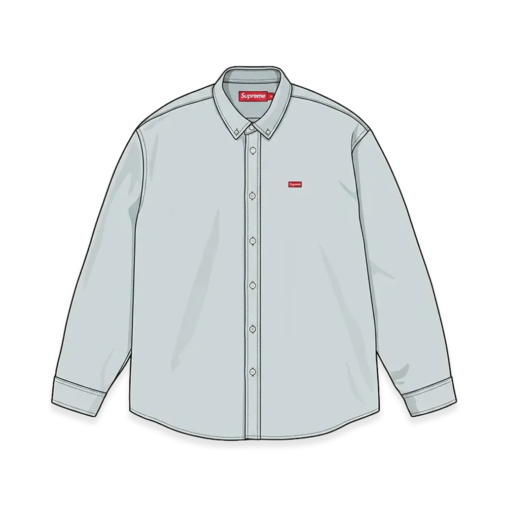 Supreme Small Box Denim Shirt "Light Indigo"