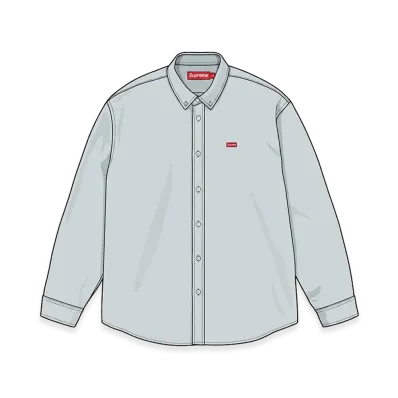 Supreme Small Box Denim Shirt "Light Indigo"