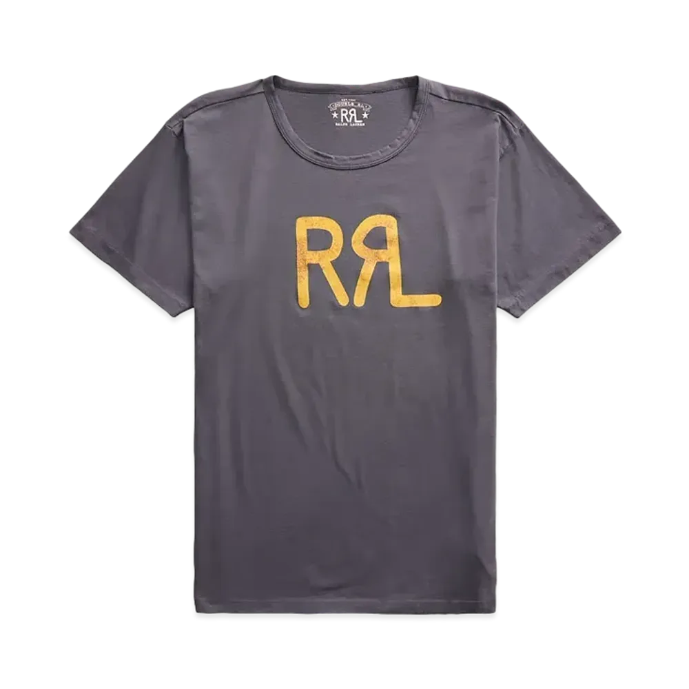 RRL Ralph Lauren Logo Jersey Tee "Navy"
