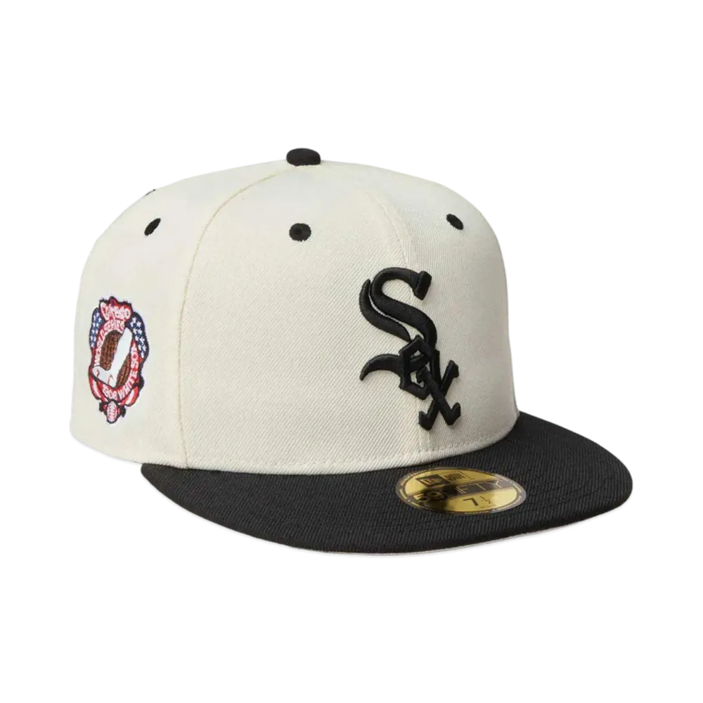 NEW ERA MLB Wool Visor 59Fifty Chicago White Sox "Chrome/Black"