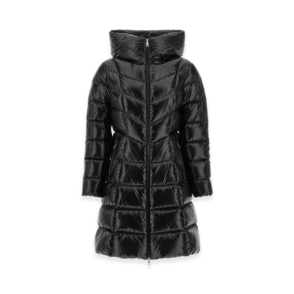 MONCLER Women's Marusse Down Jacket With Chevron Quilting "Black"