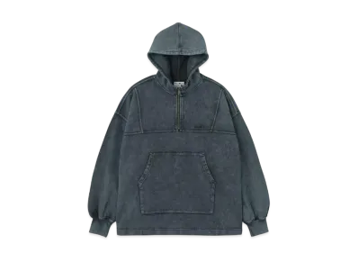 X-Girl Faded Anorak Sweat Hoodie "Light Blue"