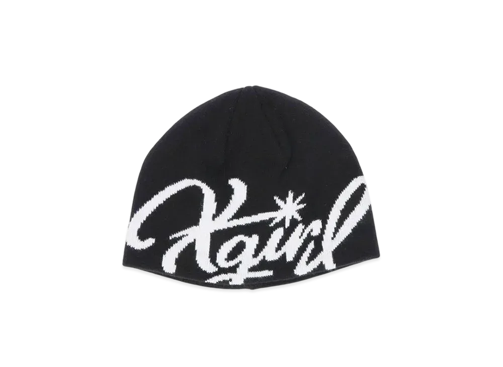 X-Girl Sign Logo Jacquard Beanie "Black"