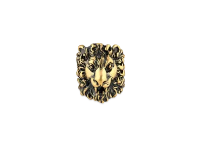 GUCCI Lion Head Ring "Gold"