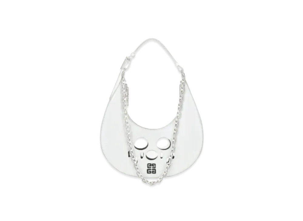 GIVENCHY Hobo Bag In Cut Out Leather "Ivory"