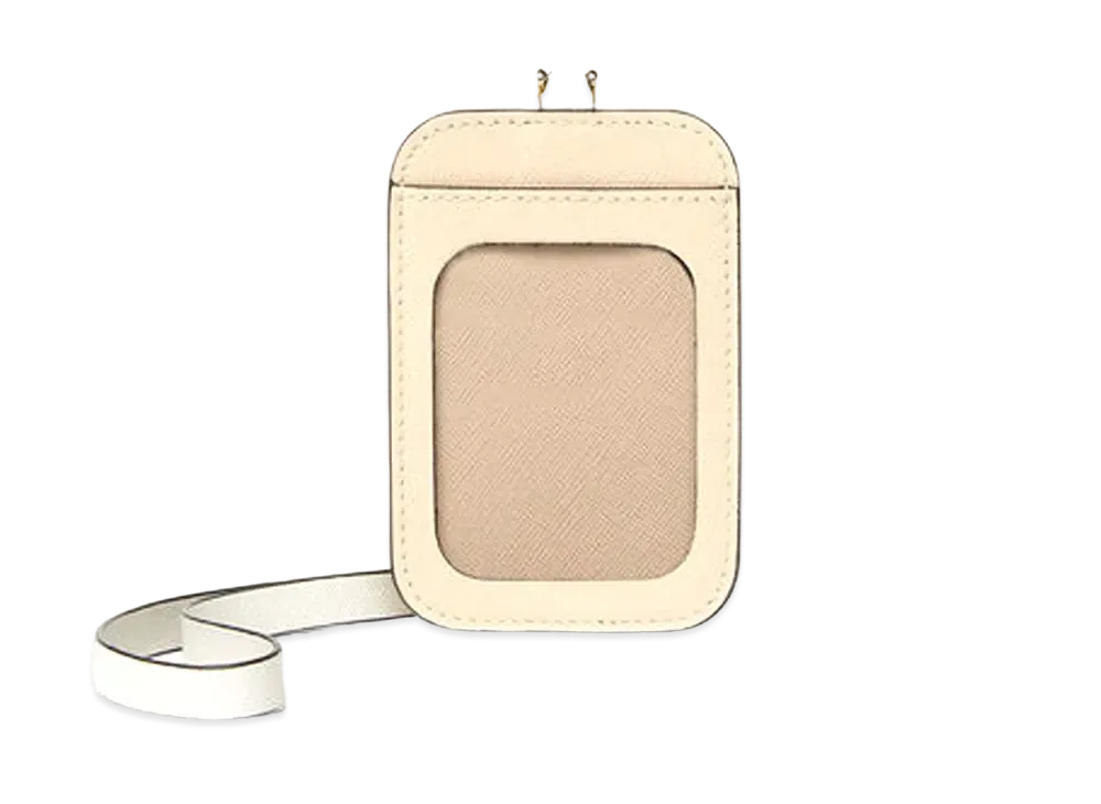 Marni Tri Coloured Badge Holder in Saffiano Leather