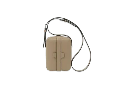 Valextra Trick Track Crossbody "Oyster Gray"