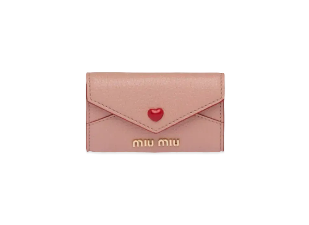 MIU MIU Madras Love Key Case "Orchid Pink"