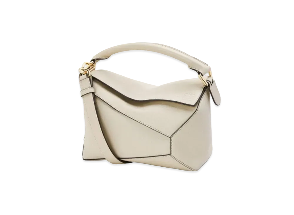 LOEWE Small Puzzle Edge Bag In Goatskin "Angora"