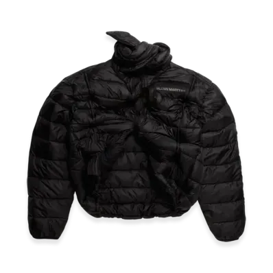 H&M x Glenn Martens Bone Detail Puffer Jacket "Black"