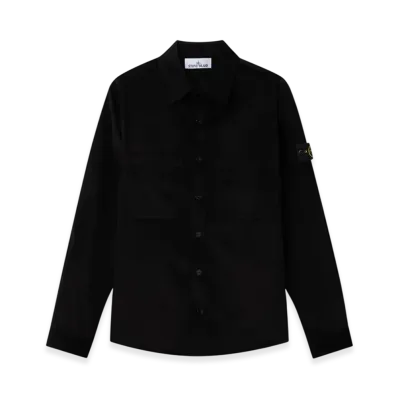 Stone Island 1200040 Cotton Micro-Corduroy "Black"
