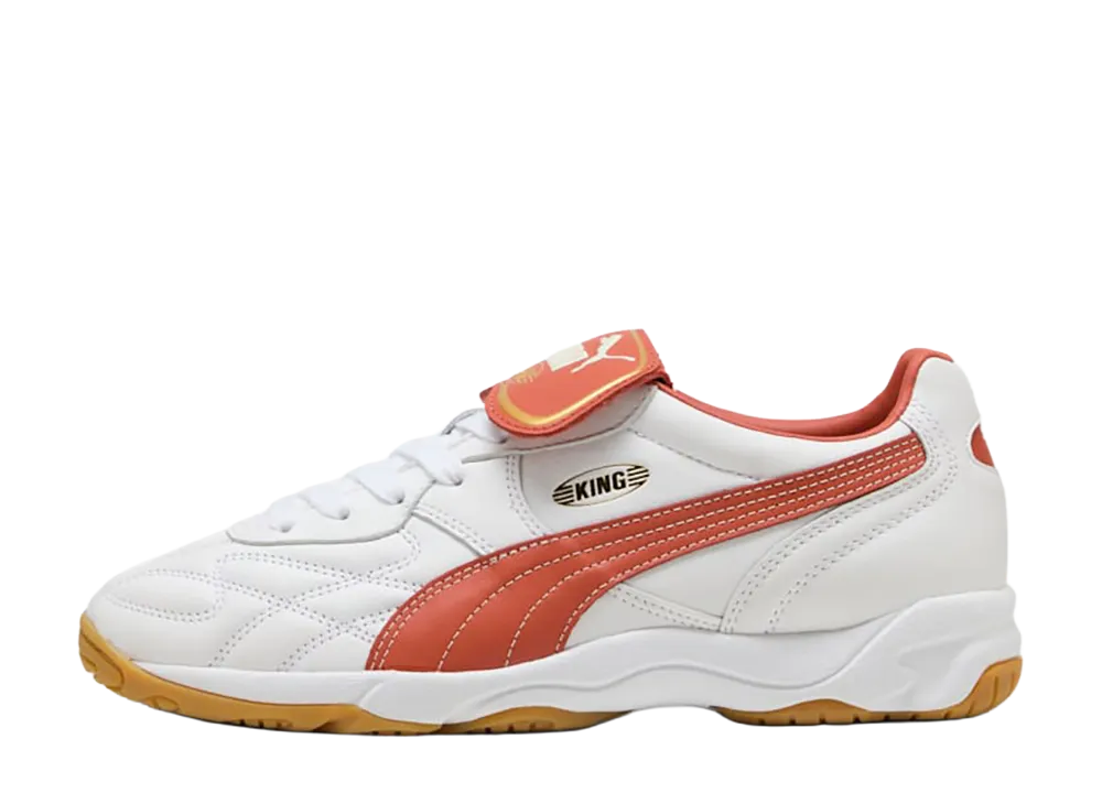 Puma King Indoor "PUMA White/Amarena"