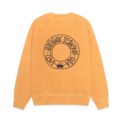 Stussy Buana Pigment Dyed Crew "Orange" (FA24)