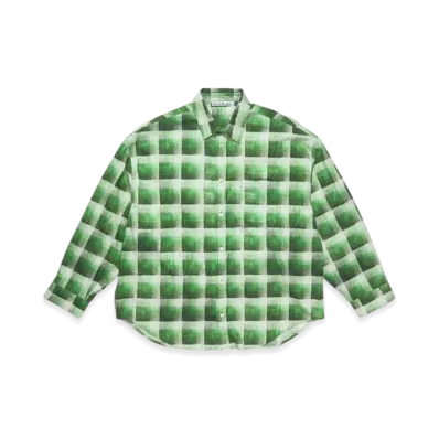 Acne Studios Check Button Up Shirt "Green"