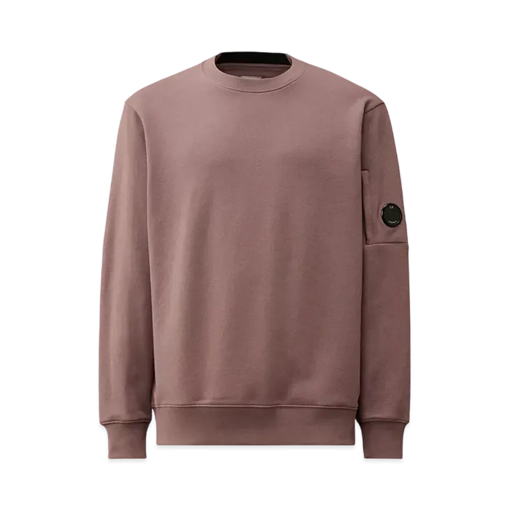 C.P Company Diagonal Raised Fleece Crew Neck Lens Sweatshirt "Purple Dove"