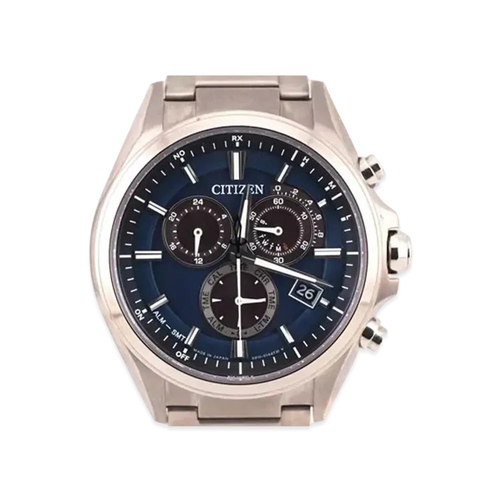 CITIZEN Atessa Eco Drive Chronograph Radio Solar "Black" AT3050-51L