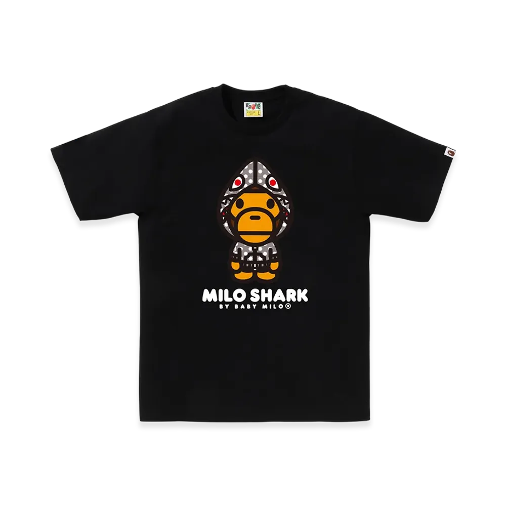 A BATHING APE Mens Milo Shark Osaka Tee "Black"