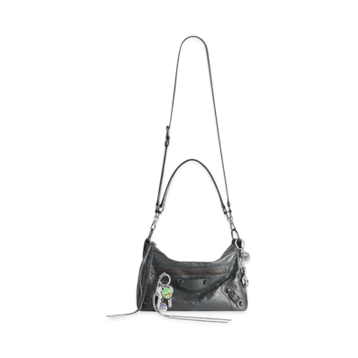 BALENCIAGA Le City Moto Small with Charm "Volcanic Rock"
