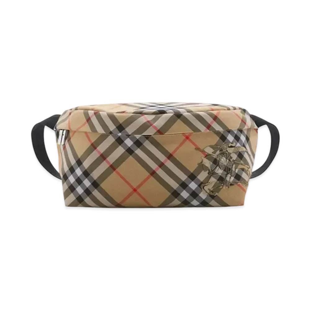 Burberry Check Belt Bag "Sand"
