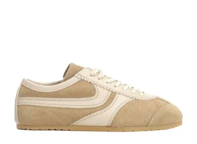 DRIES VAN NOTEN Women's Suede Sneakers "Beige"