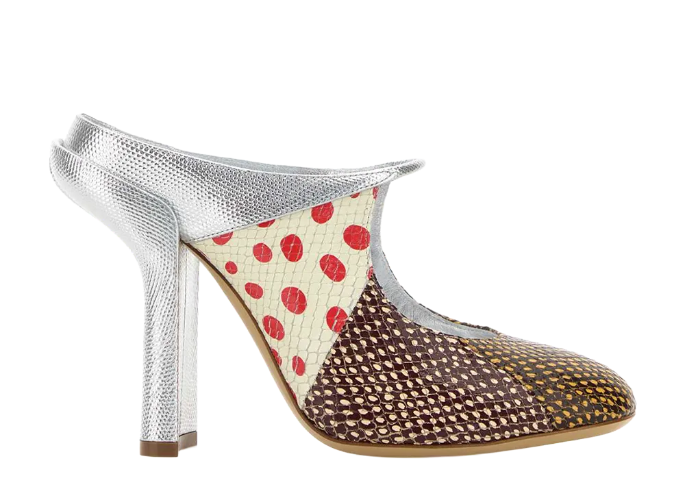 DRIES VAN NOTEN Women's Printed Leather Mules "Other"