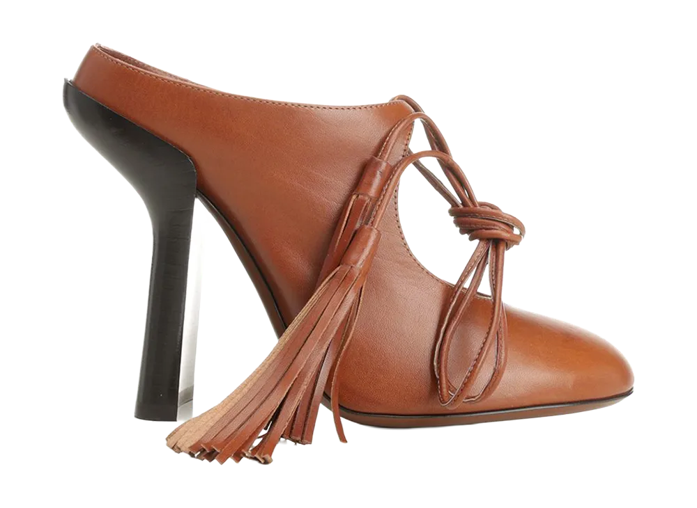 DRIES VAN NOTEN Women's Lace-Up Decollete "Burgundy"