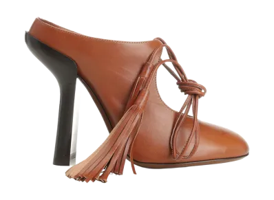 DRIES VAN NOTEN Women's Lace-Up Decollete "Burgundy"