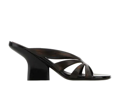 DRIES VAN NOTEN Women's Leather Mules "Brown"