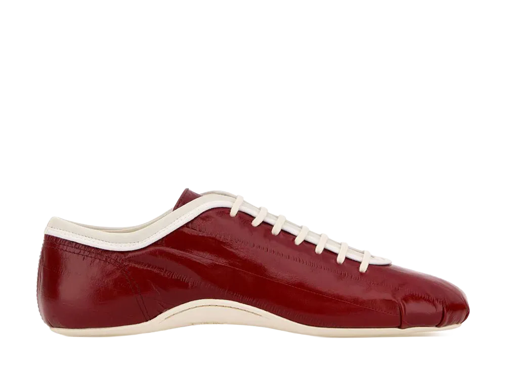 DRIES VAN NOTEN Women's Leather Ballerina Sneaker "Red"