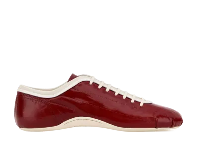 DRIES VAN NOTEN Women's Leather Ballerina Sneaker "Red"