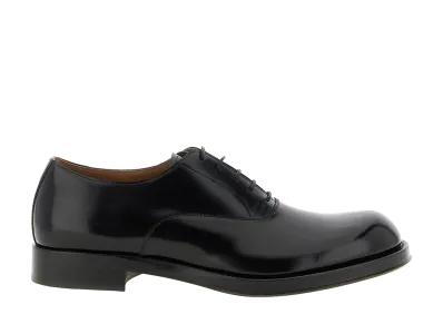 DRIES VAN NOTEN Women's Leather Lace-up Shoes "Black"