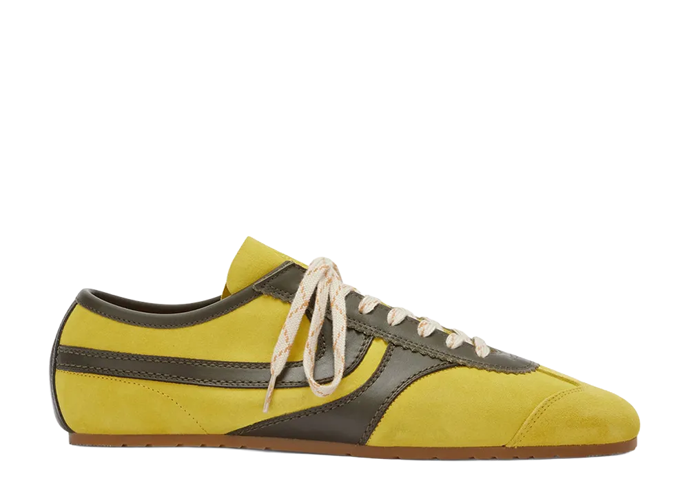 DRIES VAN NOTEN Suede Sneakers "Yellow"