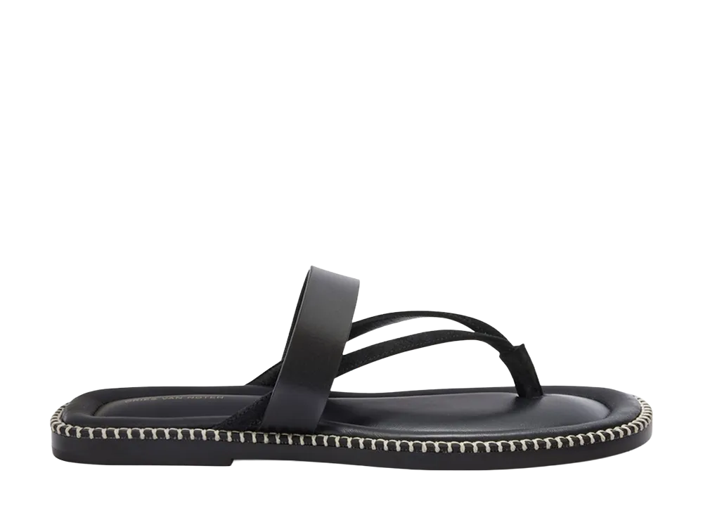 DRIES VAN NOTEN Leather Sandals "Black"