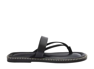 DRIES VAN NOTEN Leather Sandals "Black"