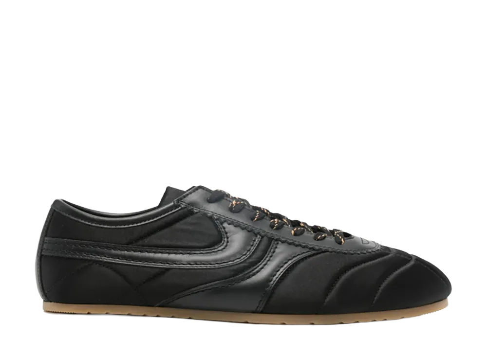 DRIES VAN NOTEN Leather and Suede Sneaker "Black"
