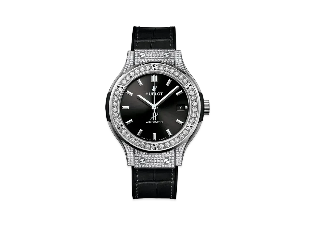 HUBLOT Classic Fusion Titanium Pave 38mm