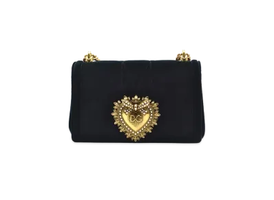 Dolce&Gabbana Devotion Shoulder Bag Big Size Matrass Verbel "Black"