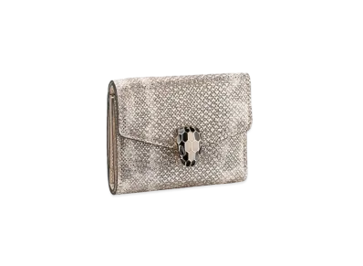 BVLGARI Serpenti Forever Wallet "Beige"