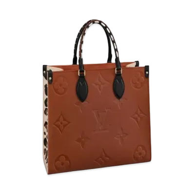Louis Vuitton OnTheGo MM Monogram Empreinte Leather "Caramel"