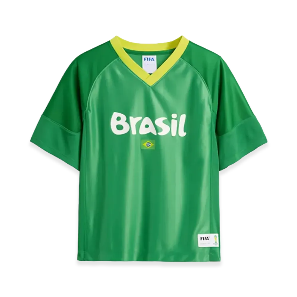 Gap x Ouigi Theodore Kids FIFA World Cup Oversized Jersey Brazil "Green"