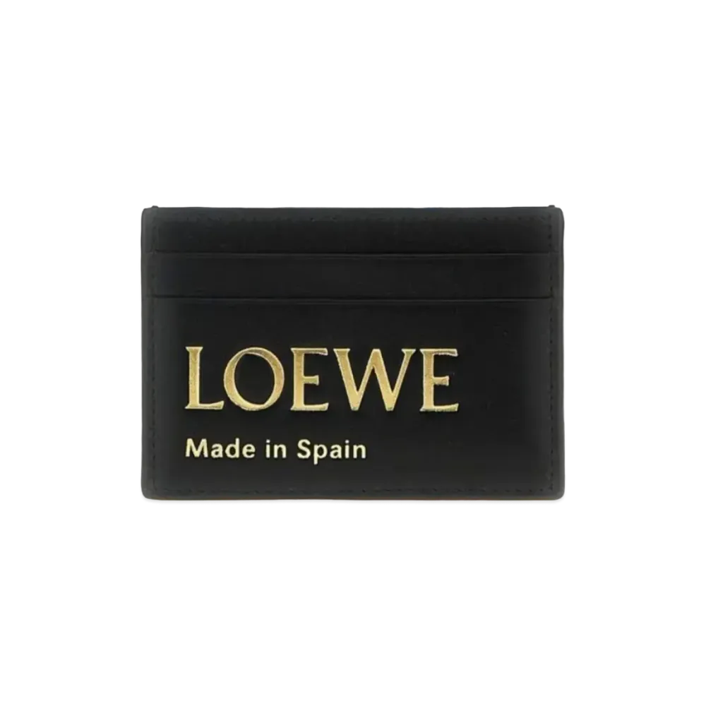 LOEWE Emboss Love Plain Card Holder Shinina Pakaf "Black"