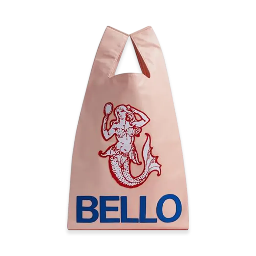 Bottega Veneta Supermercato Tote "Pink/Cobalt/Nail Polish"