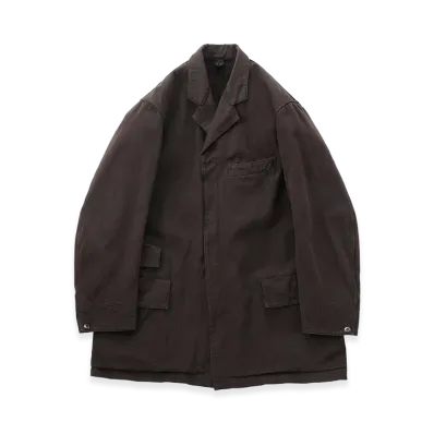T.T Taiga Takahashi LOT.401 Engineer Coat "Triple Mud Dyed Brown"