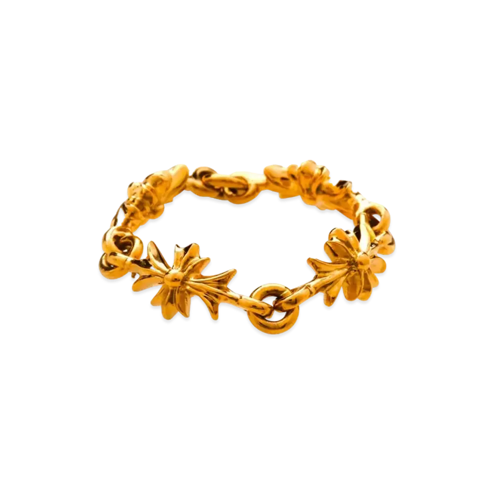 Chrome Hearts 22K Tiny E CH Plus Ring Small "Gold"