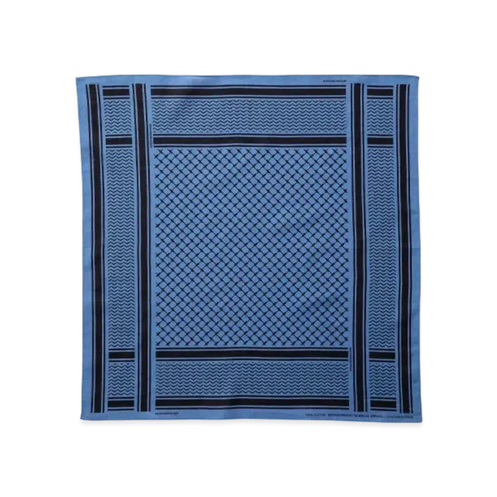 NEIGHBORHOOD Shemagh Pattern Bandana "Blue"