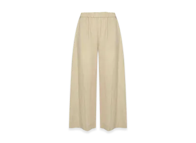 MM6 Maison Margiela Women's Mmlcanneti Trousers in Milk Linen "White"