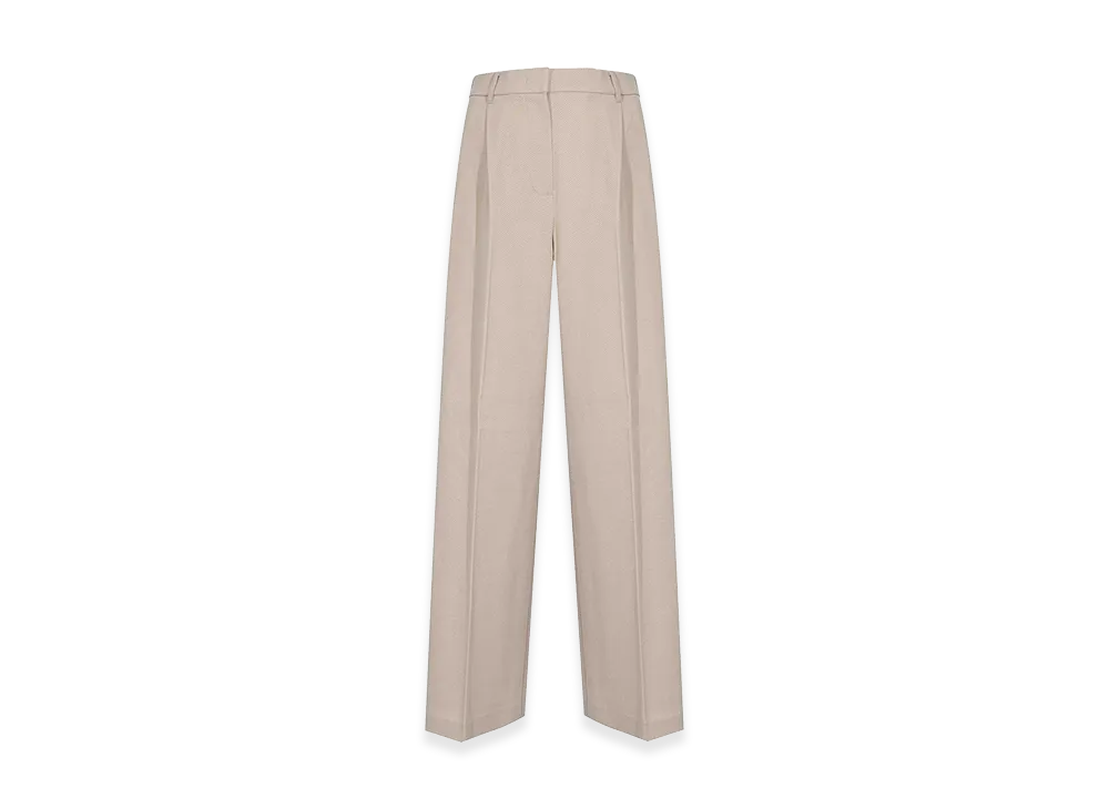MM6 Maison Margiela Women's Mmlpanno Trousers in Cotton Knit "White"