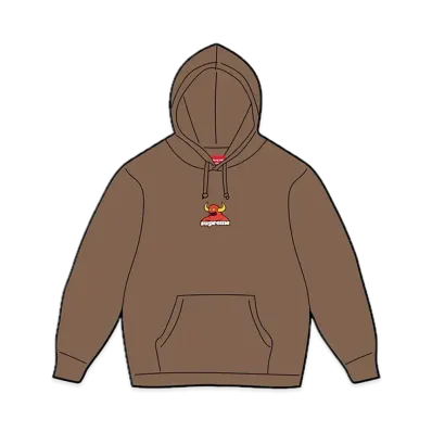 Supreme x Toy Machine Hooded Sweatshirt "Dusty Brown"