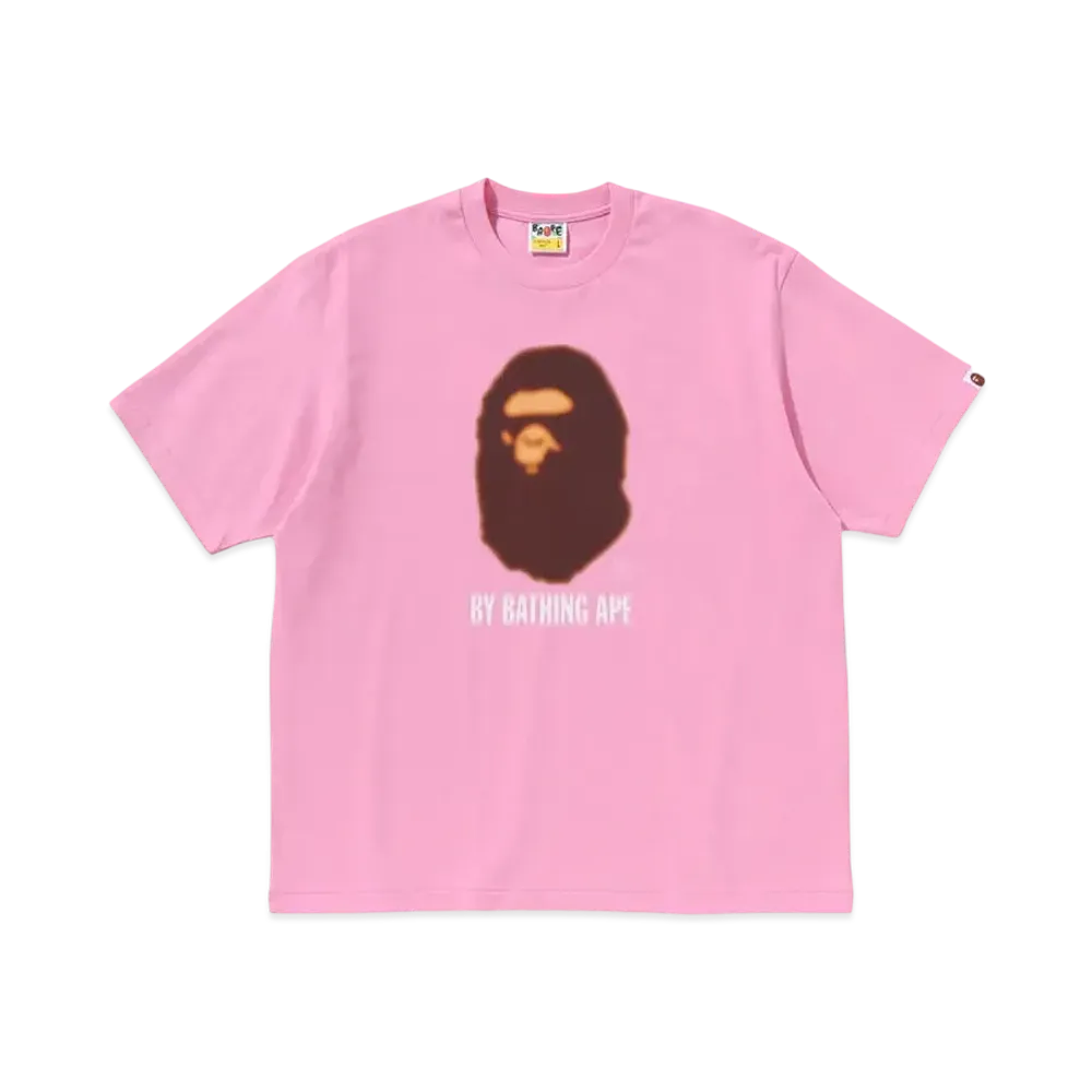 A BATHING APE Blur By Bathing Ape Relaxed Fit Tee "Pink"